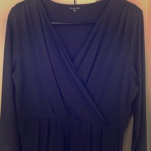 Navy tunic with side pockets